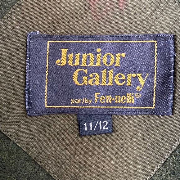 ‼️SOLD‼️ Vintage long olive green belted trench coat - Picture 4 of 8